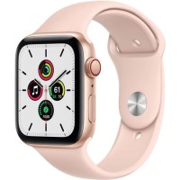 Apple Watch SE GPS + Cellular - 44mm Gold Aluminium Case with Pink Sand Sport Band - Regular Apple Watch SE GPS + Cellular - 44mm Gold Aluminium Case with Pink Sand Sport Band - Regular