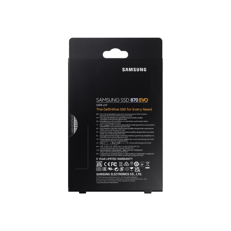 Samsung 870 Evo 250GB 2.5 Inch SATA III Internal SSD