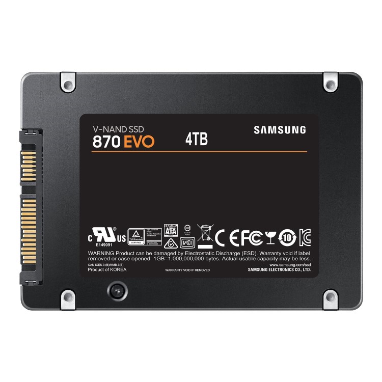 Samsung 870 EVO 4TB 2.5 Inch SATA III Internal SSD