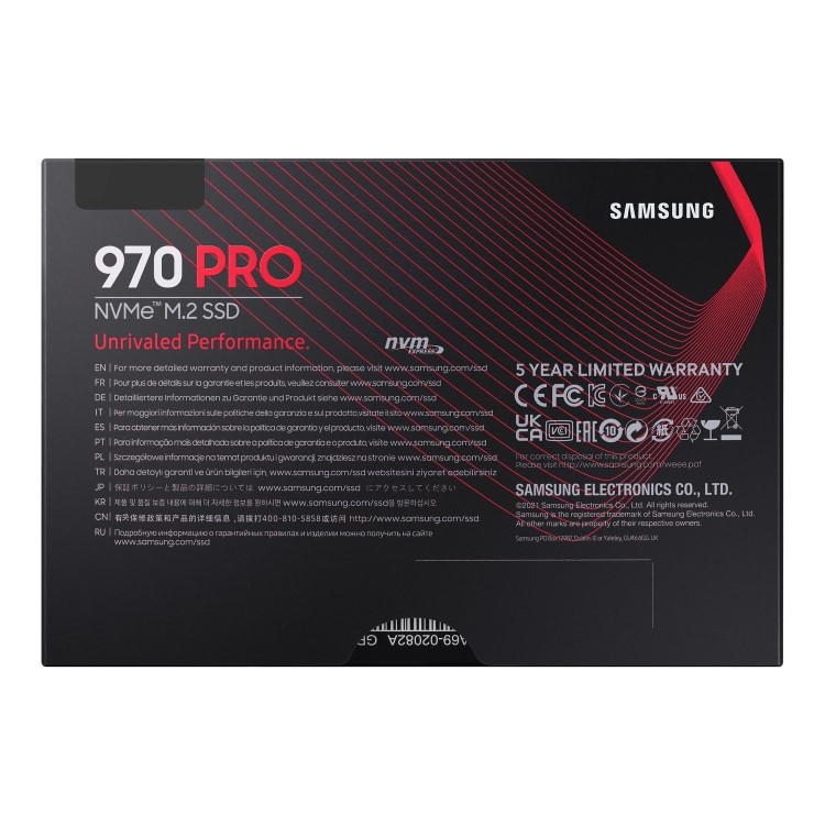 Samsung 970 Pro 1TB NVMe PCIe M.2 SSD