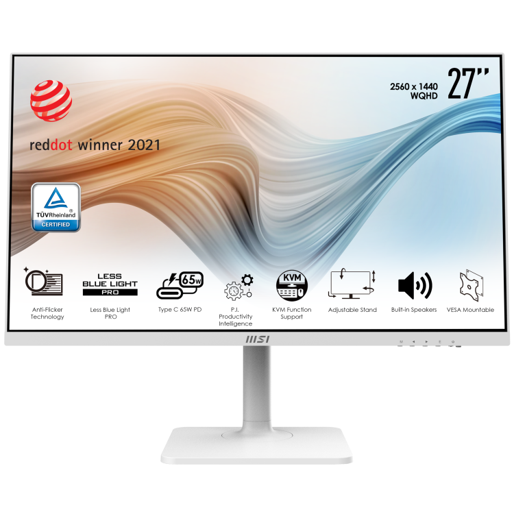 MSI Modern MD272QPW 27" WQHD IPS Freesync Adjustable Monitor