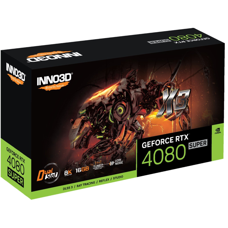 INNO3D NVIDIA GeForce RTX 4080 SUPER X3 16GB 2550MHz GDDR6X Graphics Card