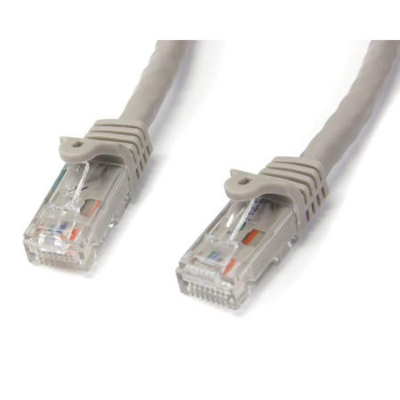 StarTech.com 3m Gray Gigabit Snagless RJ45 UTP Cat6 Patch Cable - 3 m Patch Cord
