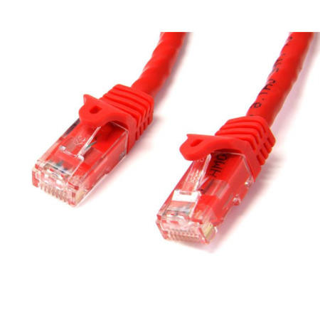 StarTech.com 15m Red Gigabit Snagless RJ45 UTP Cat6 Patch Cable - 15 m Patch Cord