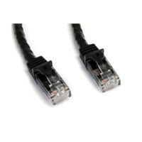 StarTech.com 100 ft Black Gigabit Snagless RJ45 UTP Cat6 Patch Cable - 100ft Patch Cord