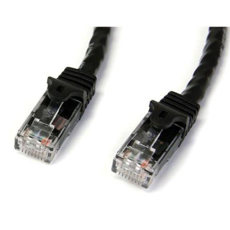 StarTech.com 25 ft Black Gigabit Snagless RJ45 UTP Cat6 Patch Cable - 25ft Patch Cord