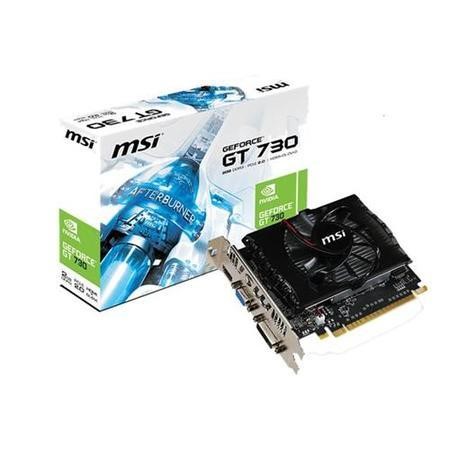 MSI NVIDIA GT 730 2GB 700MHz 1600MHz 128-bit DDR3 DL-DVI-I/HDMI