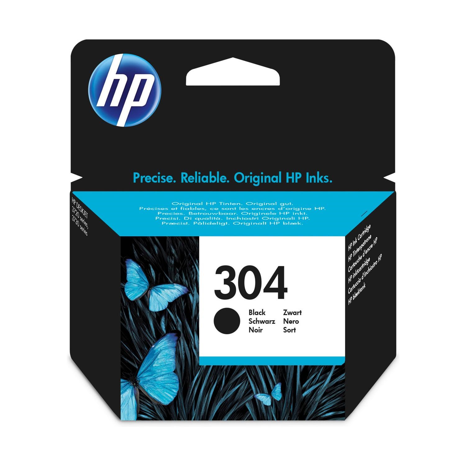Hewlett Packard HP 304 Black Ink Cartridge Laptops Direct