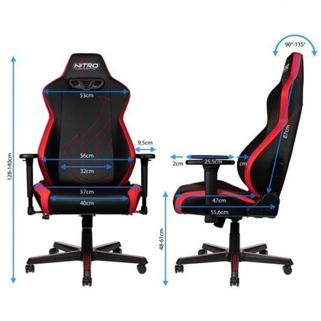 Nitro Concepts S300 EX Gaming Chair - Inferno Red