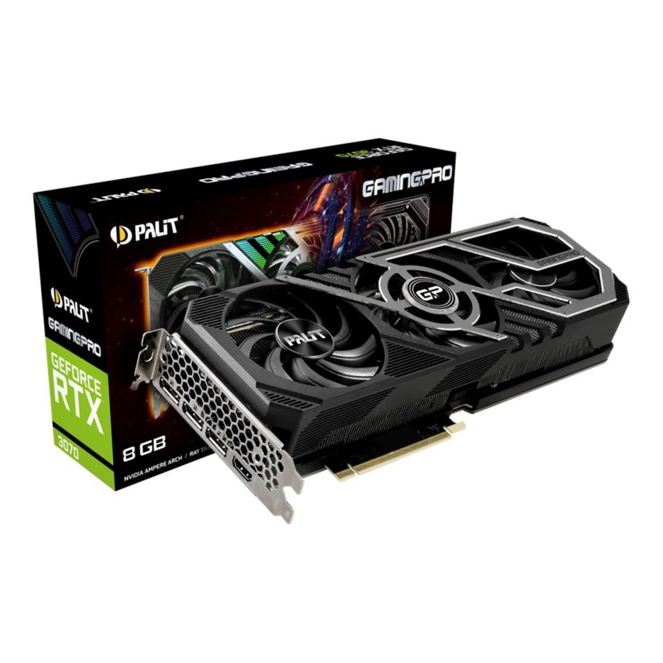 PALIT RTX 3070 GAMINGPRO V1 8GB GDDR6 1725OC/1500MHZ HDMI 3DP PCIE4.0 ...