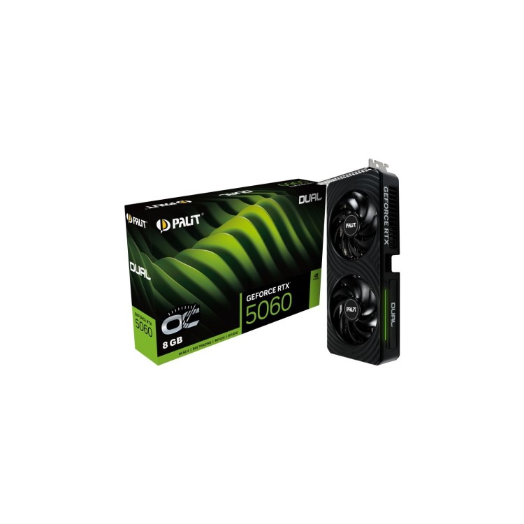 Palit GeForce RTX™ 5060 Dual OC 8GB GDDR7 Graphics Card