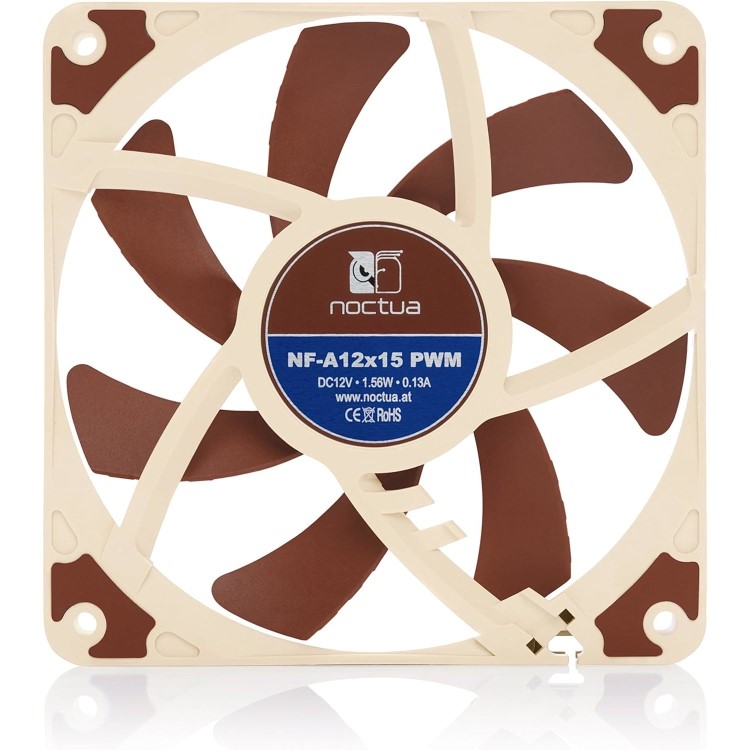 Noctua 120mm x 15mm PWM 4-pin Case Slim Fan Beige/Brown