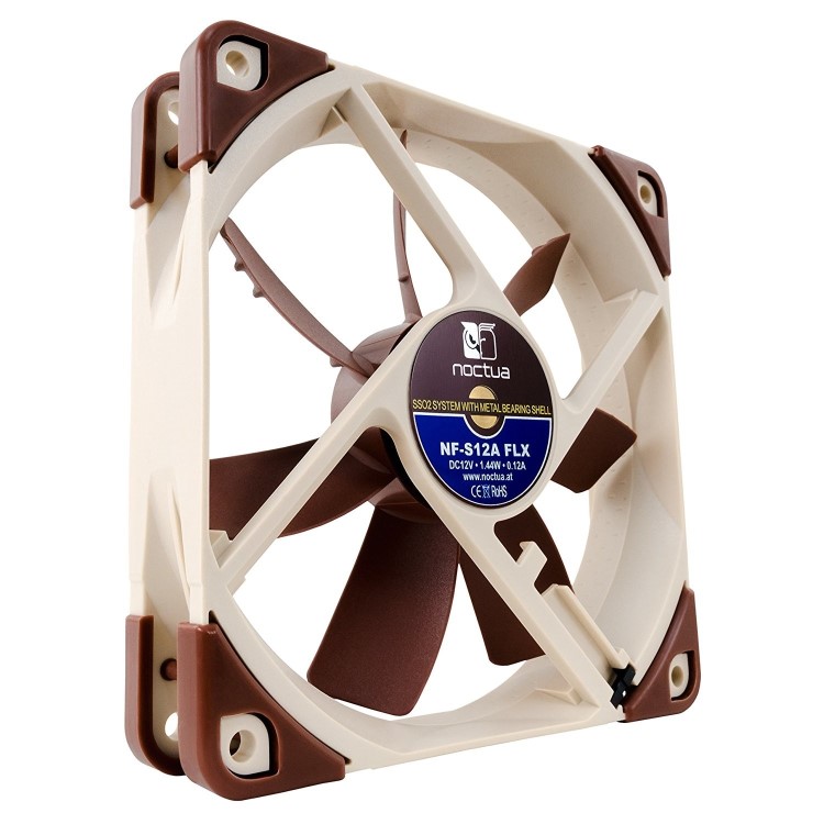 Noctua NF-S12A FLX Ultra Quiet 120mm Flexible Cooling Fan