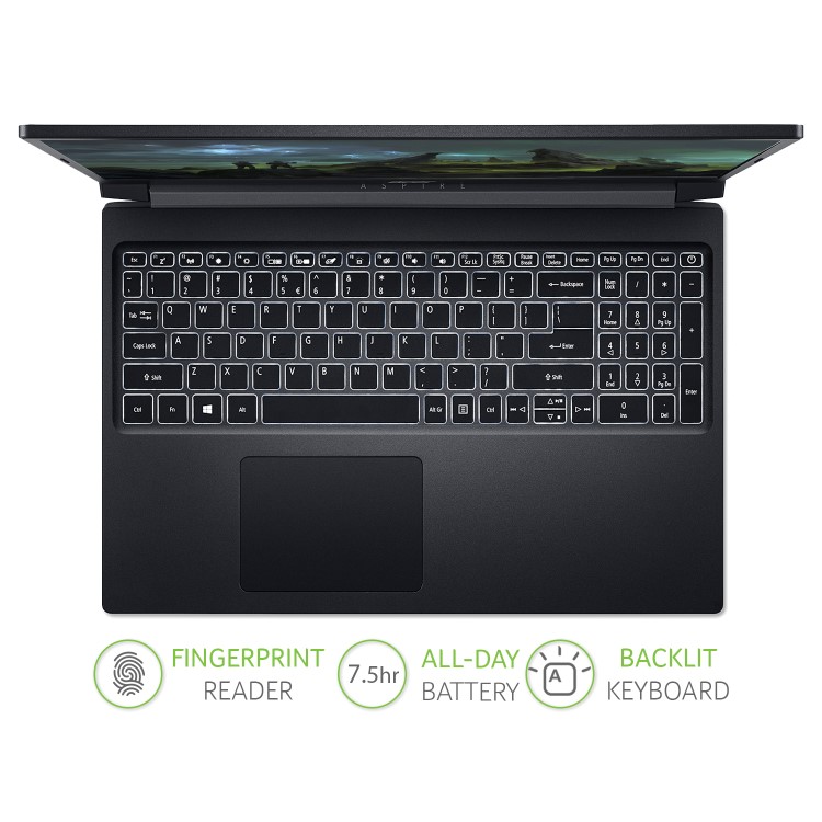 Acer Aspire 7 A715-75G Core i5-9300H 8GB 512GB SSD 15.6 Inch FHD GeForce GTX 1650Ti Windows 10 Gaming Laptop