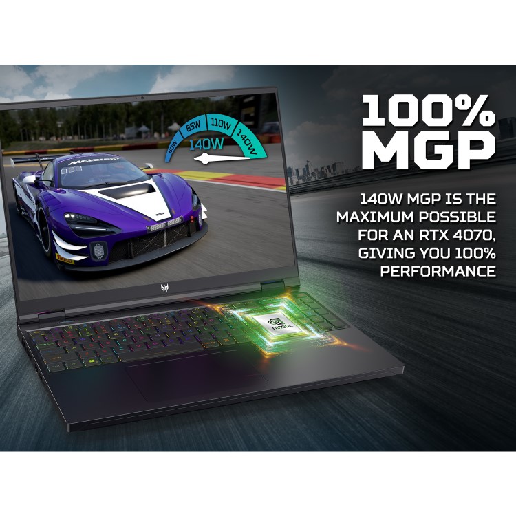 Acer Predator Helios 16 Intel Core i9 16GB RAM 1TB SSD RTX 4070 240Hz 16 Inch Windows 11 Gaming Laptop