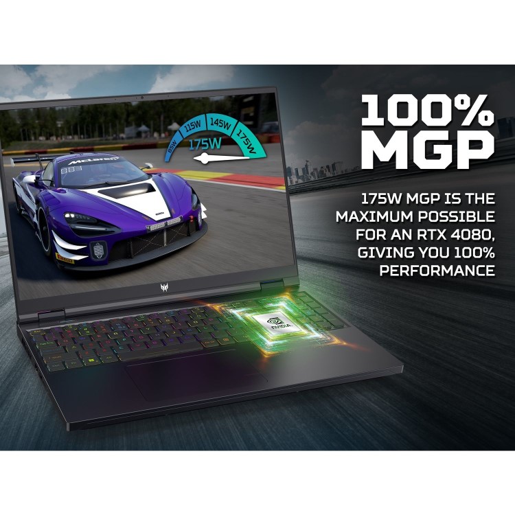 Acer Predator Helios 16 Intel Core i9 32GB 2TB RTX 4080 250Hz 16 Inch Windows 11 Gaming Laptop