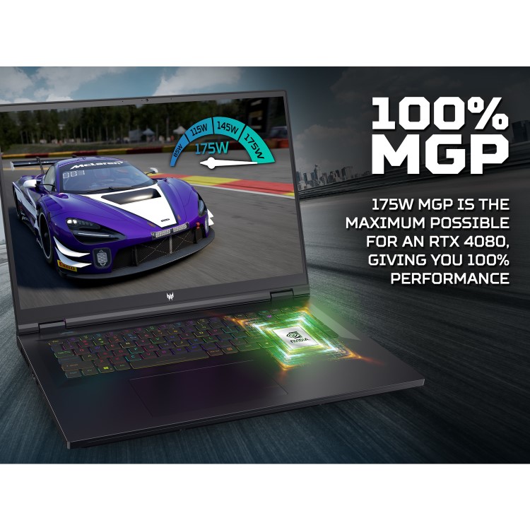 Refurbished Acer Predator Helios 18 PH18-71 Intel Core i9 32GB 2TB RTX 4080 250Hz WQXGA 18 Inch Windows 11 Gaming Laptop