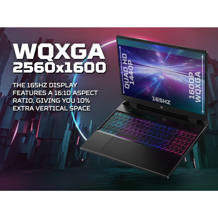 Acer Predator Helios Neo 16 PHN16-71 Intel Core i9 16GB 1TB RTX 4070 165Hz WQXGA Windows 11 Gaming Laptop