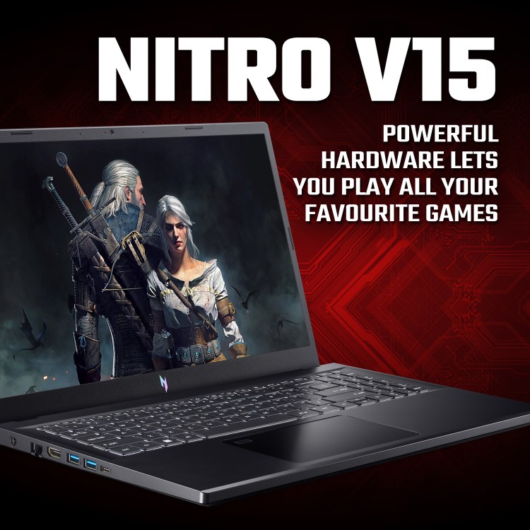 Acer Nitro V 15 Intel Core i7 16GB RAM 512GB SSD RTX 4050 144Hz 15.6 Inch Windows 11 Gaming Laptop