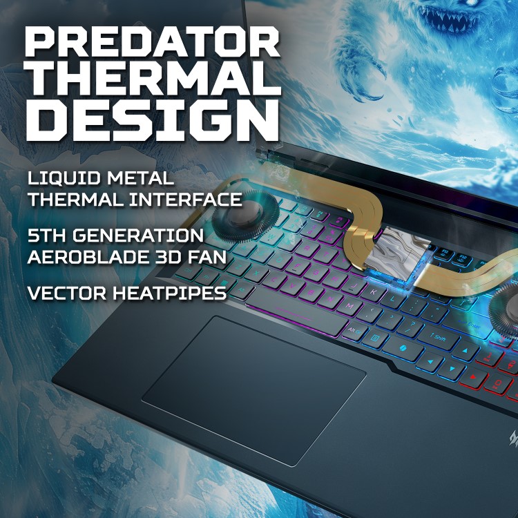 Acer Predator Helios NEO 18 Intel Core Ultra 9 32GB RAM 2TB SSD RTX 5070 Ti 250Hz 18 Inch Windows 11 Gaming Laptop