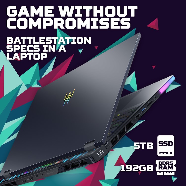 Acer Predator Helios 18 AI Intel Ultra 9 192GB RAM 5TB SSD RTX 5090 120Hz Windows 11 Gaming Laptop