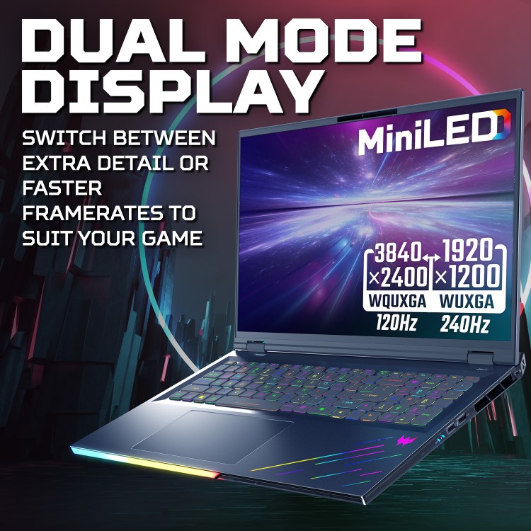 Acer Predator Helios 18 AI Intel Ultra 9 192GB RAM 5TB SSD RTX 5090 120Hz Windows 11 Gaming Laptop