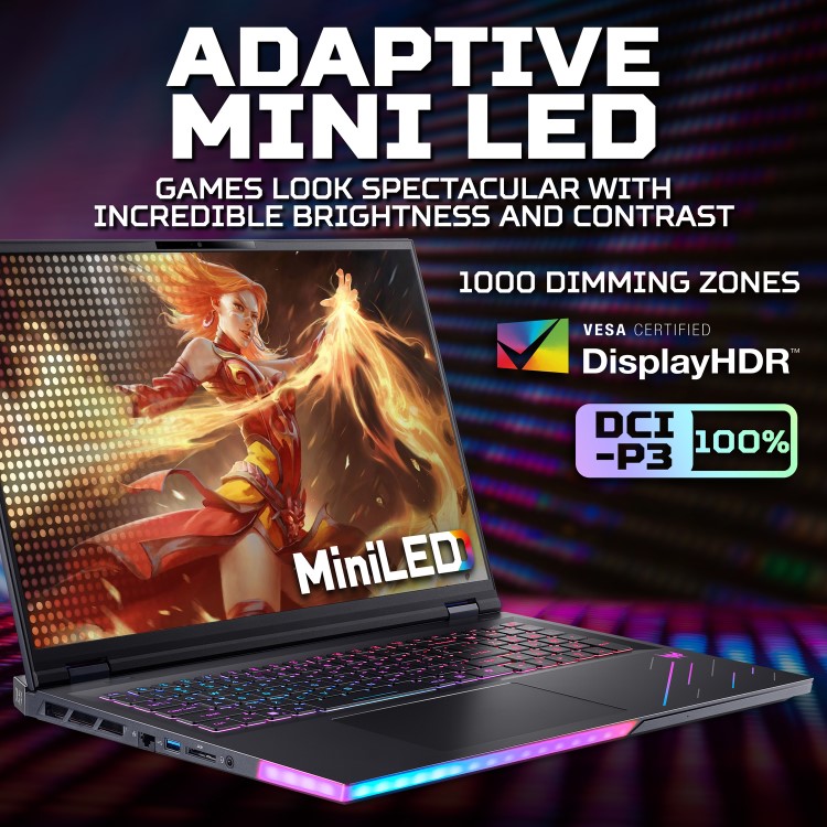 Acer Predator Helios 18 AI Intel Ultra 9 192GB RAM 5TB SSD RTX 5090 120Hz Windows 11 Gaming Laptop