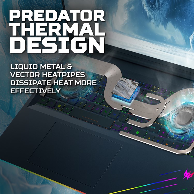 Acer Predator Helios 18 AI Intel Ultra 9 192GB RAM 5TB SSD RTX 5090 120Hz Windows 11 Gaming Laptop
