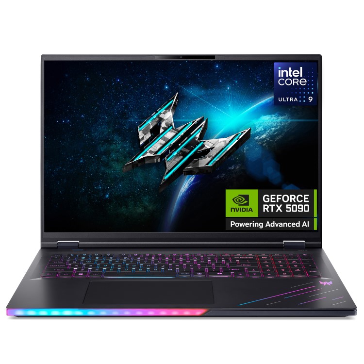 Acer Predator Helios 18 AI Intel Ultra 9 192GB RAM 5TB SSD RTX 5090 120Hz Windows 11 Gaming Laptop