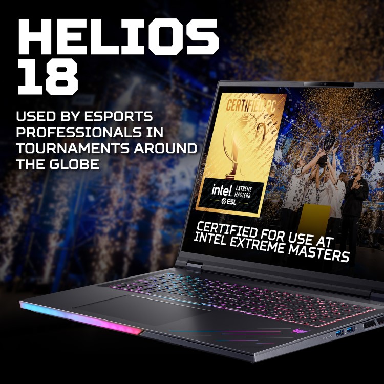 Acer Predator Helios 18 AI Intel Ultra 9 192GB RAM 5TB SSD RTX 5090 120Hz Windows 11 Gaming Laptop
