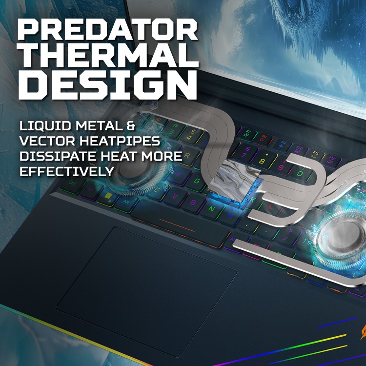 Acer Predator Helios 16 Intel Core Ultra 9 64GB RAM 1TB SSD RTX 5090 240Hz 16 Inch Windows 11 Gaming Laptop