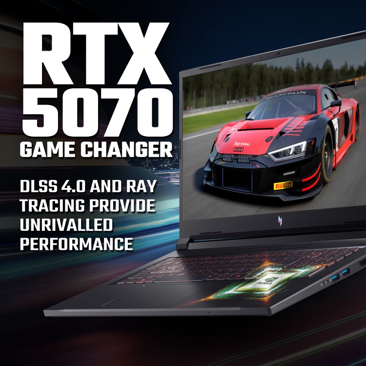 Acer Nitro V17 AMD Ryzen 7 16GB RAM 1TB SSD RTX 5070 144Hz 17.3 Inch Windows 11 Gaming Laptop