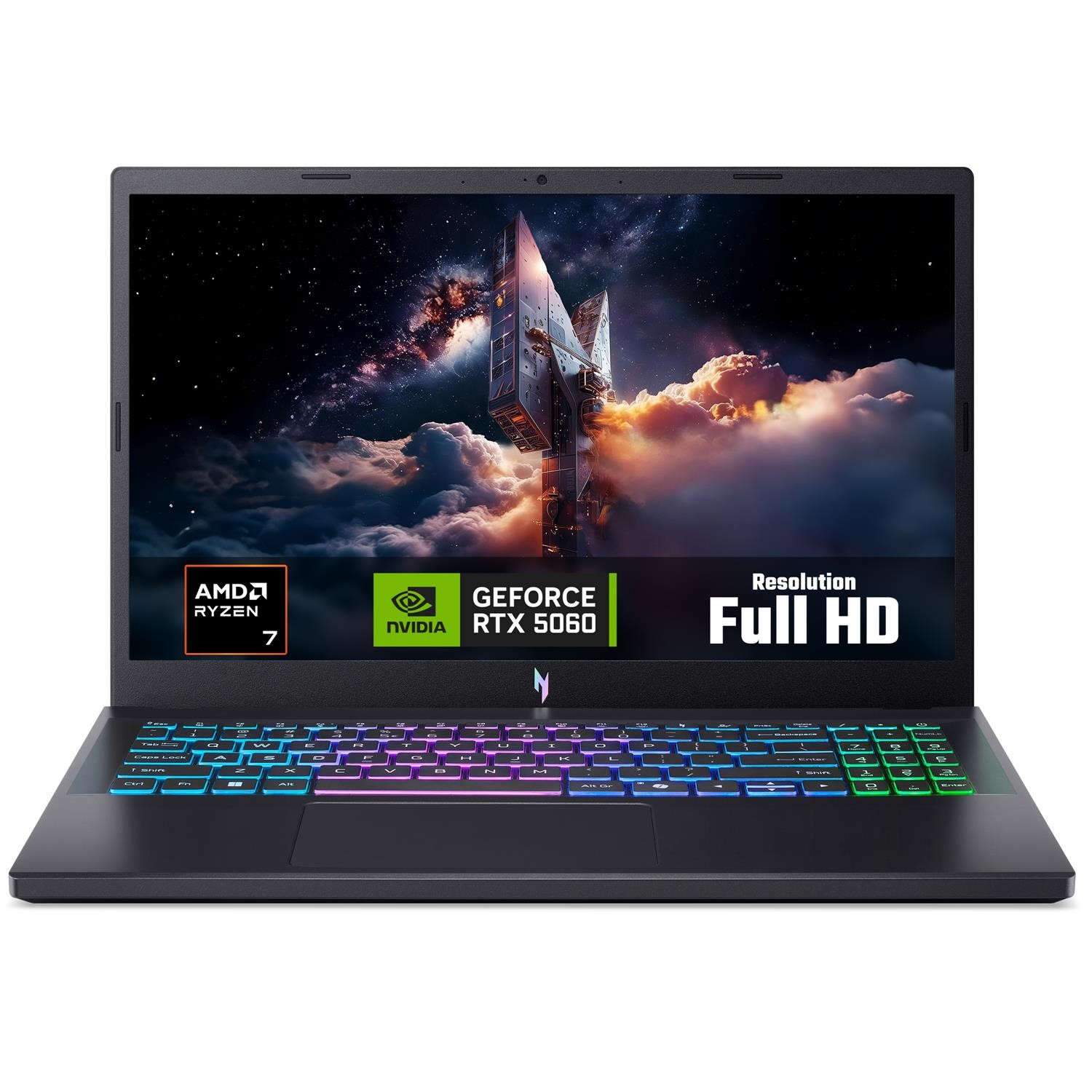 Nitro V AMD Ryzen 7 RAM 512GB SSD RTX 5060 165Hz 15.6 Inch Windows 11 Gaming Laptop