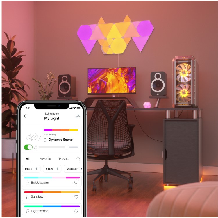 GRADE A1 - Nanoleaf Shapes Triangles Expansion - 3 Pack