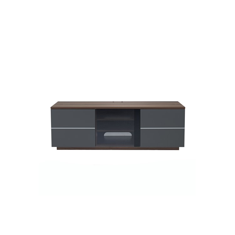 UK-CF New London TV Cabinet for up to 65" TVs - Walnut/Grey
