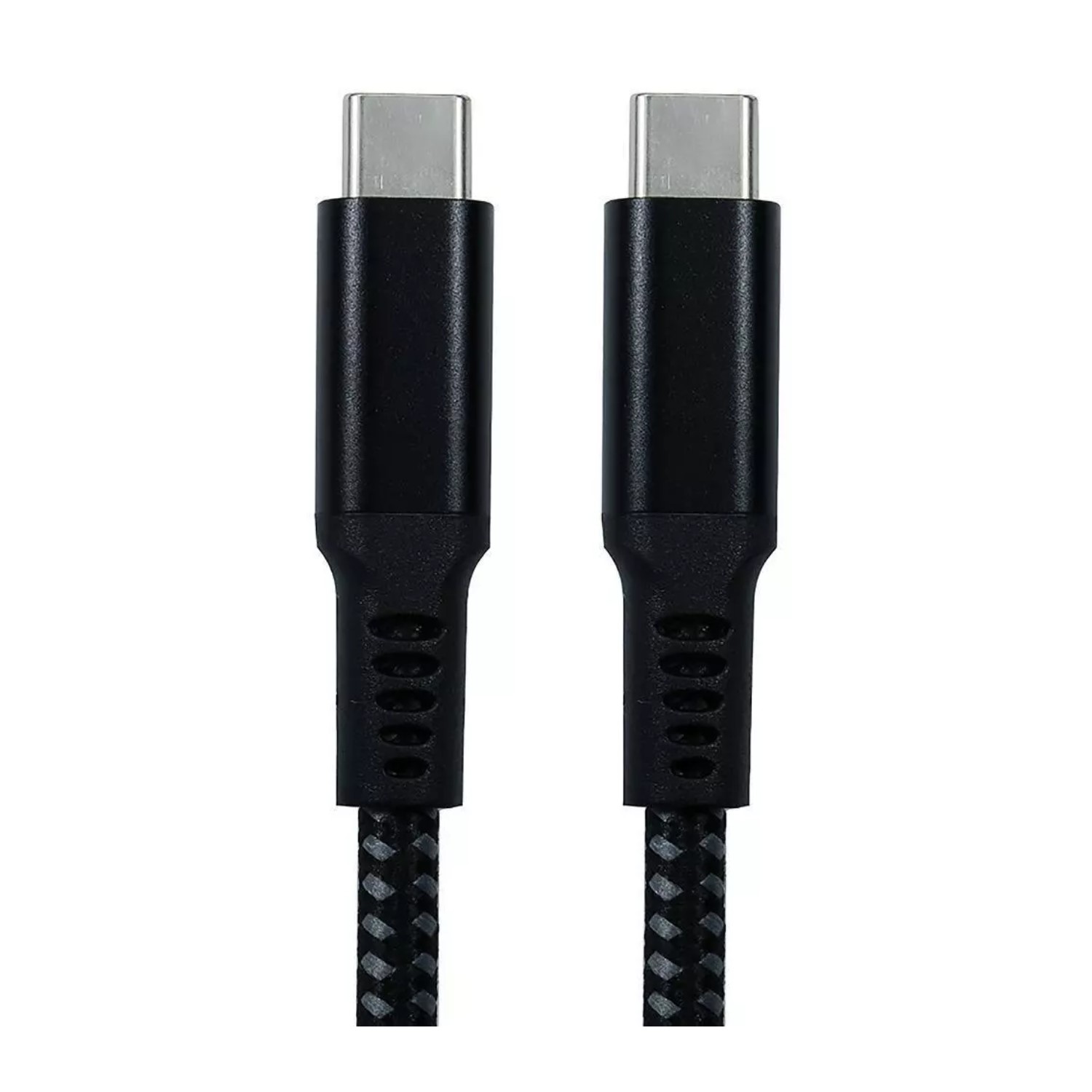 Oem 1.8 Meter Usb-C To Usb-C Male To Male 100W Braided Cable Black, Laptops Direct - NLMOB-901BDBK-2