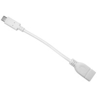 OEM 15cm USB-C to USB-A 3.0 Male to Female White Cable