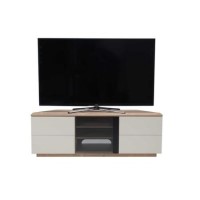 UK-CF New Milan TV Cabinet for up to 65" TVs - Oak/Cream