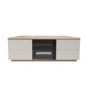 UK-CF New Milan TV Cabinet for up to 65" TVs - Oak/Cream