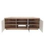UK-CF New Milan TV Cabinet for up to 65" TVs - Oak/Cream