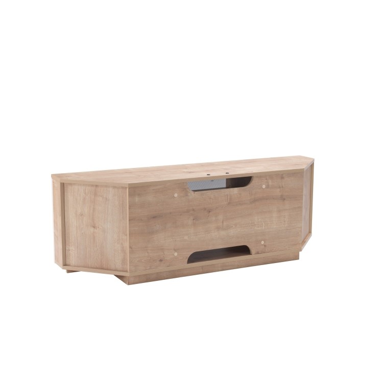 UK-CF New Milan TV Cabinet for up to 65" TVs - Oak/Cream