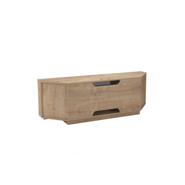 UK-CF New Milan TV Cabinet for up to 65" TVs - Oak/White 