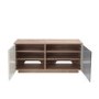 UK-CF New Paris TV Cabinet for up to 55" TVs - Oak/Cream