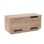 UK-CF New Paris TV Cabinet for up to 55" TVs - Oak/Cream