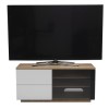 UK-CF New Paris TV Cabinet for up to 55&quot; TVs - Oak/White