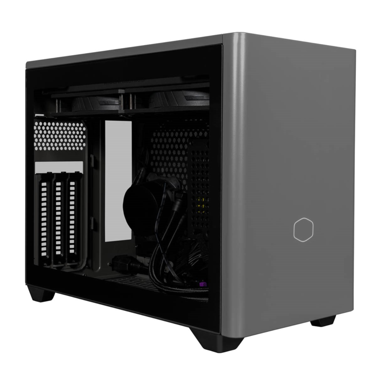 Cooler Master MasterBox NRP200P MAX Mini ITX PC Case Grey Black