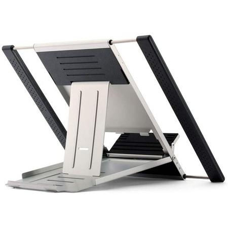 Newstar NSLS100 Portable Laptop and Tablet Desk Stand in Silver