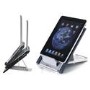 Newstar NSLS100 Portable Laptop and Tablet Desk Stand in Silver