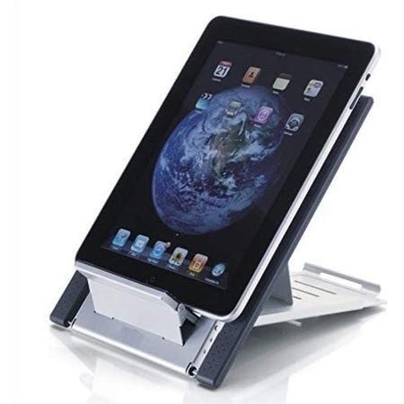 Newstar NSLS100 Portable Laptop and Tablet Desk Stand in Silver