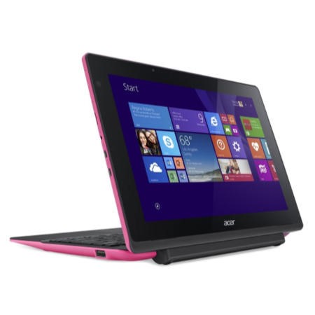 Acer SWITCH 10 E Convertible 2 in 1 Tablet in Pink - Laptops Direct
